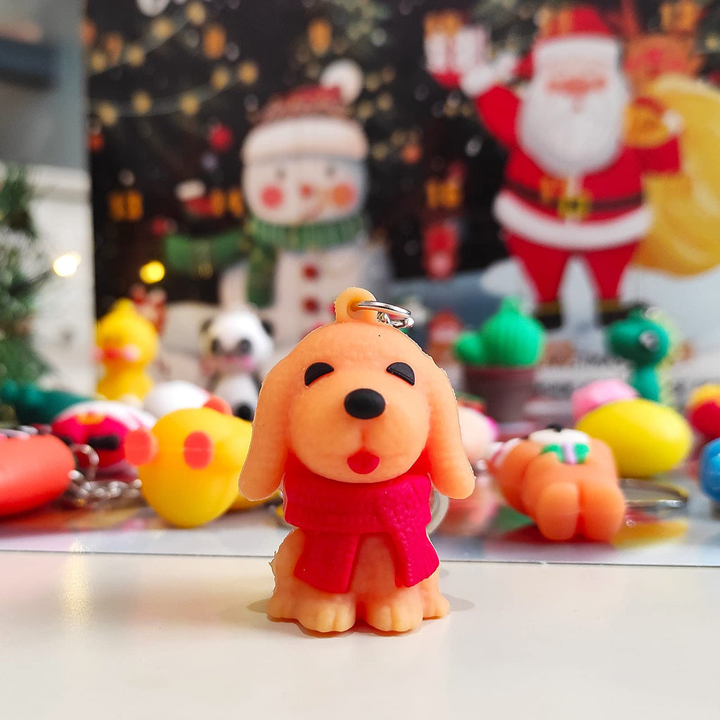 Ogrmar Christmas 2023 Advent Calendar For Kids Holiday Countdown Calendar With 24 Pcs Micro Lovely Silicone Doll Key Ring Christ
