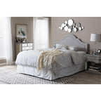 Baxton Studio Ritta Modern and Contemporary Upholstered Headboard Beige/King