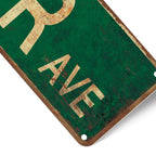 Saraheve Street Sign Vintage Rustic Retro 4X16 Inch Tin Sign