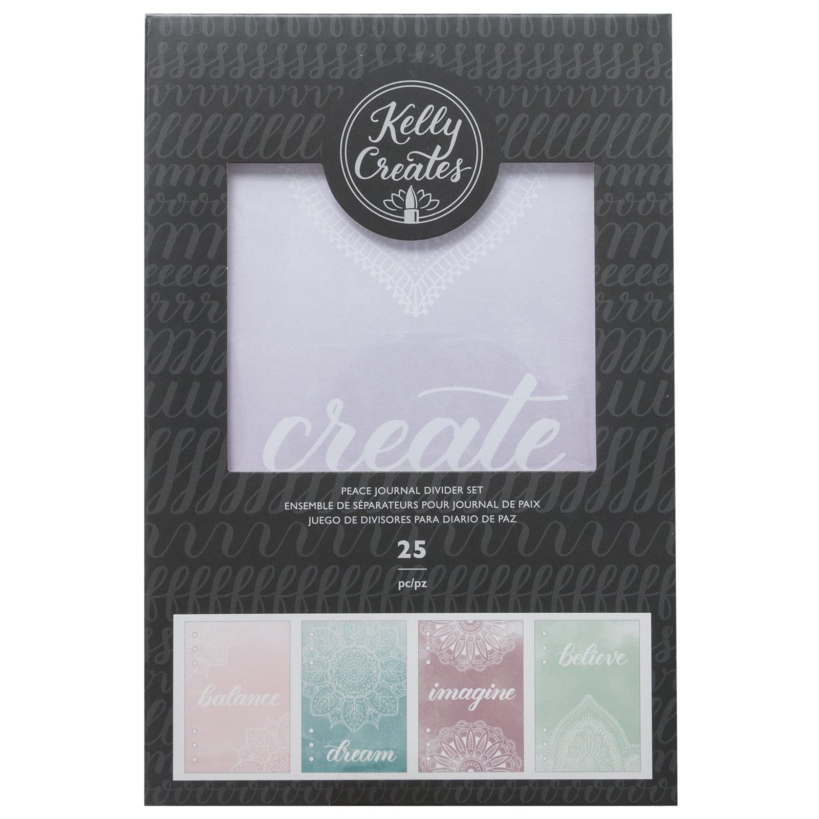 Kelly Creates 346409 25 Piece Traceable Divider, Multicolor