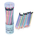 Triangular Cute Sharpened Pencils, Pencil Set With Eraser Fat Thick Strong Graphite Pen Non-Slip Multi-Color Writing Products Fo