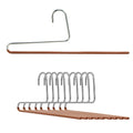 Mawa by Reston Lloyd Non-Slip Space Saving Clothes Hanger with Single Rod for Panks, Style KH35U, Set of 10