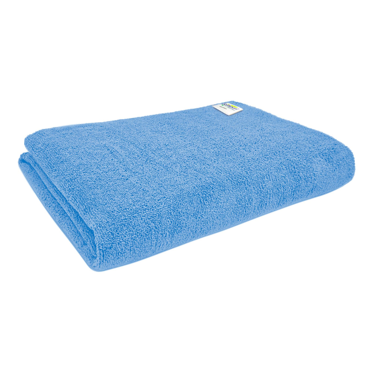 SOFTSPUN Microfiber Bath & Hair, Care Towel Set of 1 Piece, 70x140 Cms (Sky Blue). Super Soft & Comfortable, Quick Drying, Ultra