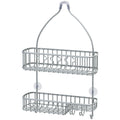 Simple Houseware Bathroom Hanging Shower Head Caddy Organizer,Silver (26 x 16 x 5.5 inches)
