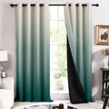 Story@Home 100% True Blackout Window Curtains 5 Feet Set Of 2 | Room Darkening | Gradient Printed | Ombre Curtains | Curtain For
