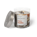 Signature Soy Cozy Nights Scented Candle Large Jar Plant-Based Soy Blend 4" L x 4" W
