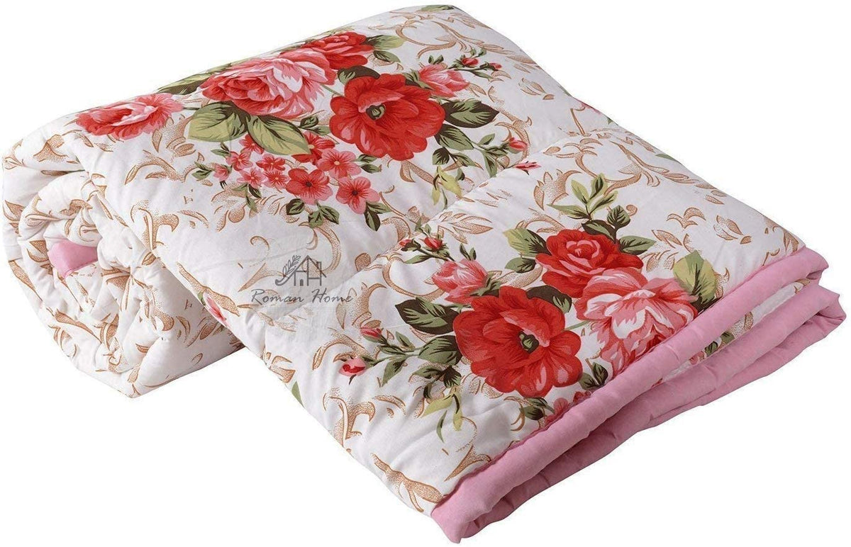 ROMAN HOME Reversible Ac Dohar Single Bed Size| AC Blanket |Dohar| Summer Dohar | Soft LightWeight Bed Blanket for Kids,Men & W