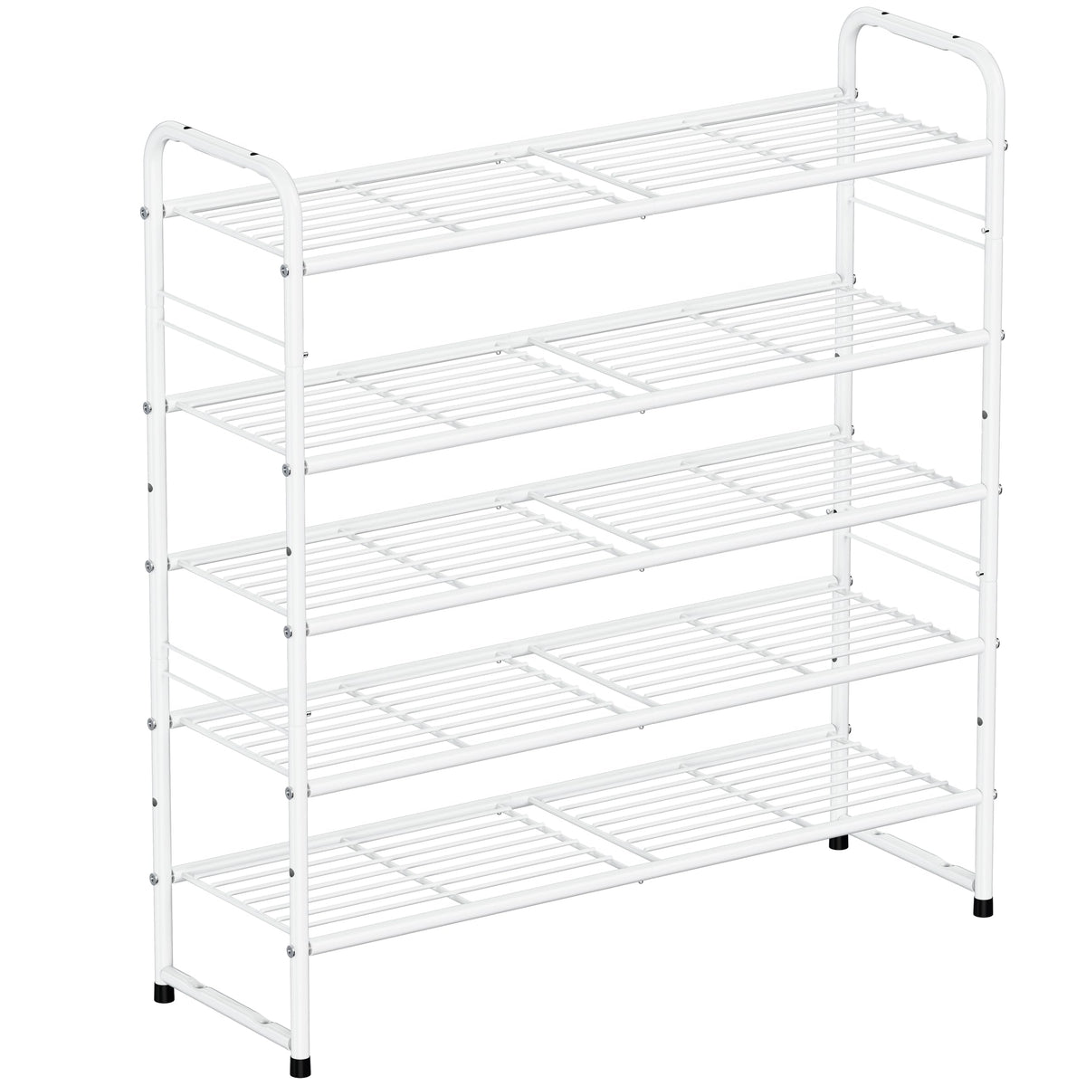 Sufauy 33inch Wide Shoe Rack, 5 Tier Shoe Storage Rack For 2430 Pairs Of Shoes, Shoe Organizer For Entryway, Steel Frame, Industr