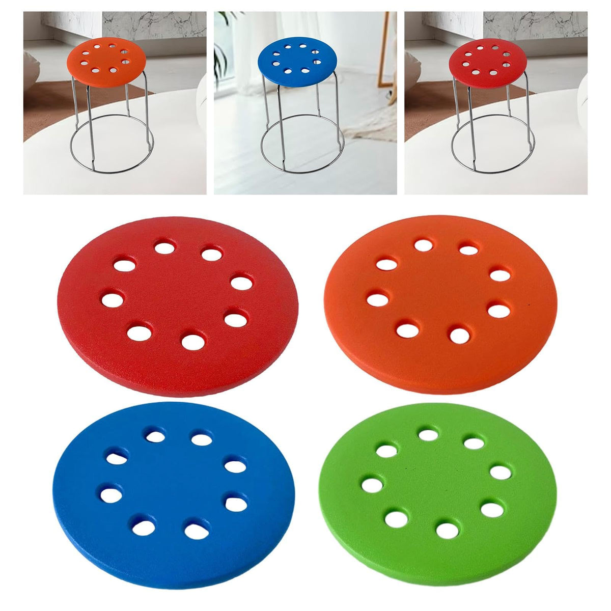 MERISHOPP Bar Stool Seat Replacement Comfortable Wear Resistant Replace Parts for Home Red