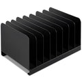 Suzile Metal Desktop File Organizer, 8 Compartment, Vertical File Sorter