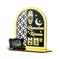 Ramadan Advent Countdown Calendar Acrylic: Ramadan Decorations for Home Eid Mubarak Table Decor, 30 Days Countdown Calendar 2024