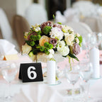 Tuanse Table Numbers 1-25 Acrylic Double Side Numbered Table Tents Plastic Restaurant Wedding Table Number Table Tent Numbers Ca