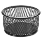 Lorell 84150 Paper Clip Holder, 3-3/4-Inch X3-7/8-Inch , Black Mesh
