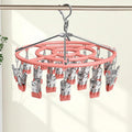 Merishopp Stainless Steel Sock Clamps, Windproof, NonSlip, Multifunctional Drying Hanger For Balcony, Underwear, Towels Round 2