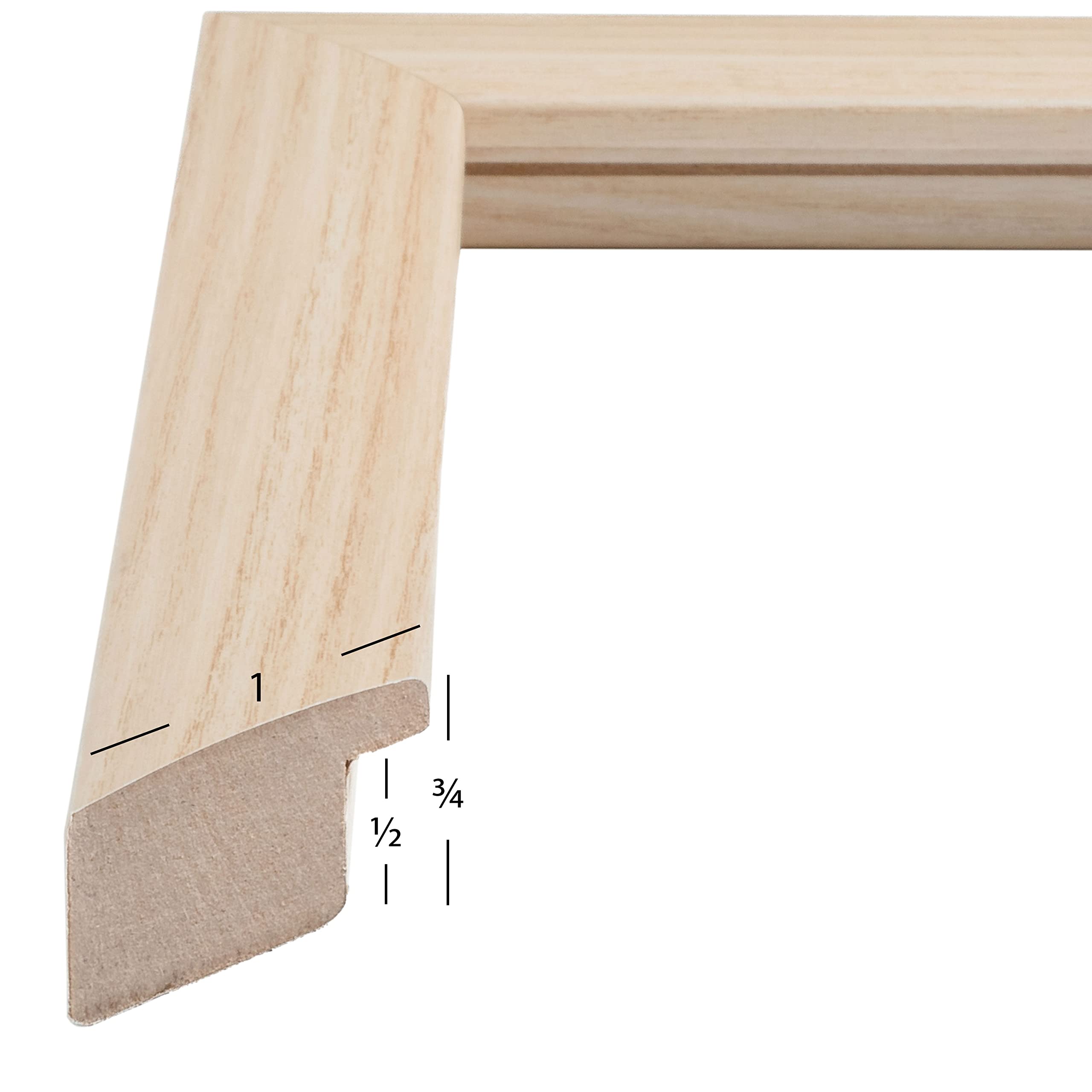 Craig Frames Contemporary, 17X20 Picture Frame, Natural