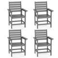 Homenjoy Outdoor Dining Chair Set of 4, HDPS Weather Patio Dining Chairs, Heavy Duty Outdoor Chairs with Armrest, 18 Inch Seat H