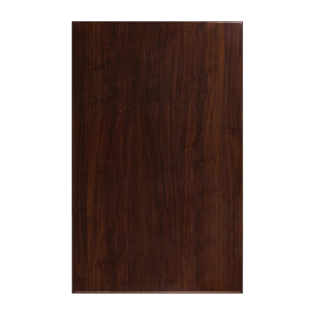 Flash Furniture Glenbrook 30" X 48" Rectangular High-Gloss Walnut Resin Table Top With 2" Thick Edge