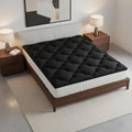 2 Black Cotton California King Mattress Topper