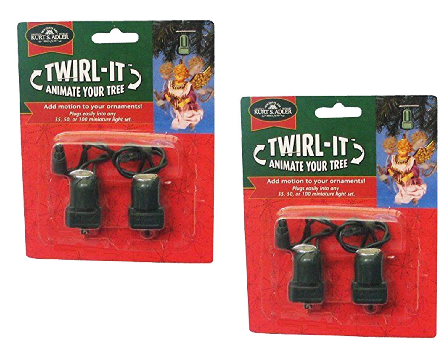 Kurt Adler Twirl-It Motor Pigtails, Set of 4