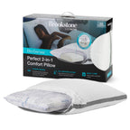 Brookstone PDEV04721 2-in-1 Comfort Memory Foam Pillow White
