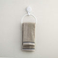 Home Centre Orion Polypropylene Towel Ring with Suction Cup (White)