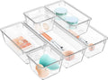 Drawer Organizer Set, Multi Sizes Desk Drawer Divider Organizers And Storage Bins For Makeup, Jewelry, Gadgets For Kitchen, Bedr