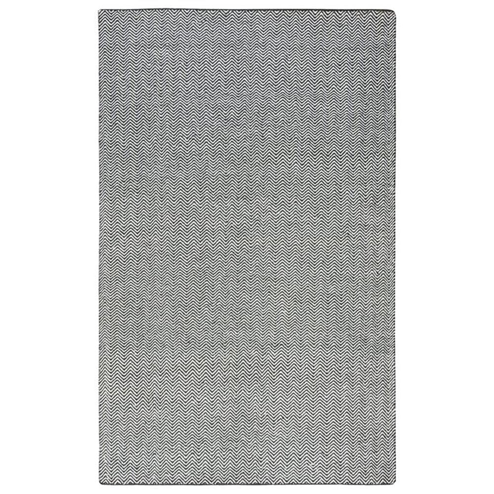 Rizzy Home | Tw2966 | Twist Collection | Wool Area Rug | 3' X 5' | Black/Off White Chevron