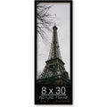 wallsthatspeak 8x30 Black Picture Frame for Puzzles Posters Photos or Artwork