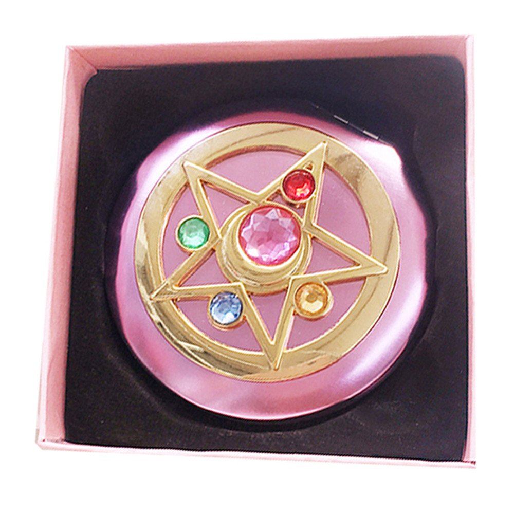 FYMSM Shopular Moonlight Memory Series Crystal Star Mirror Case Cosmetic Make up Mirror Gift