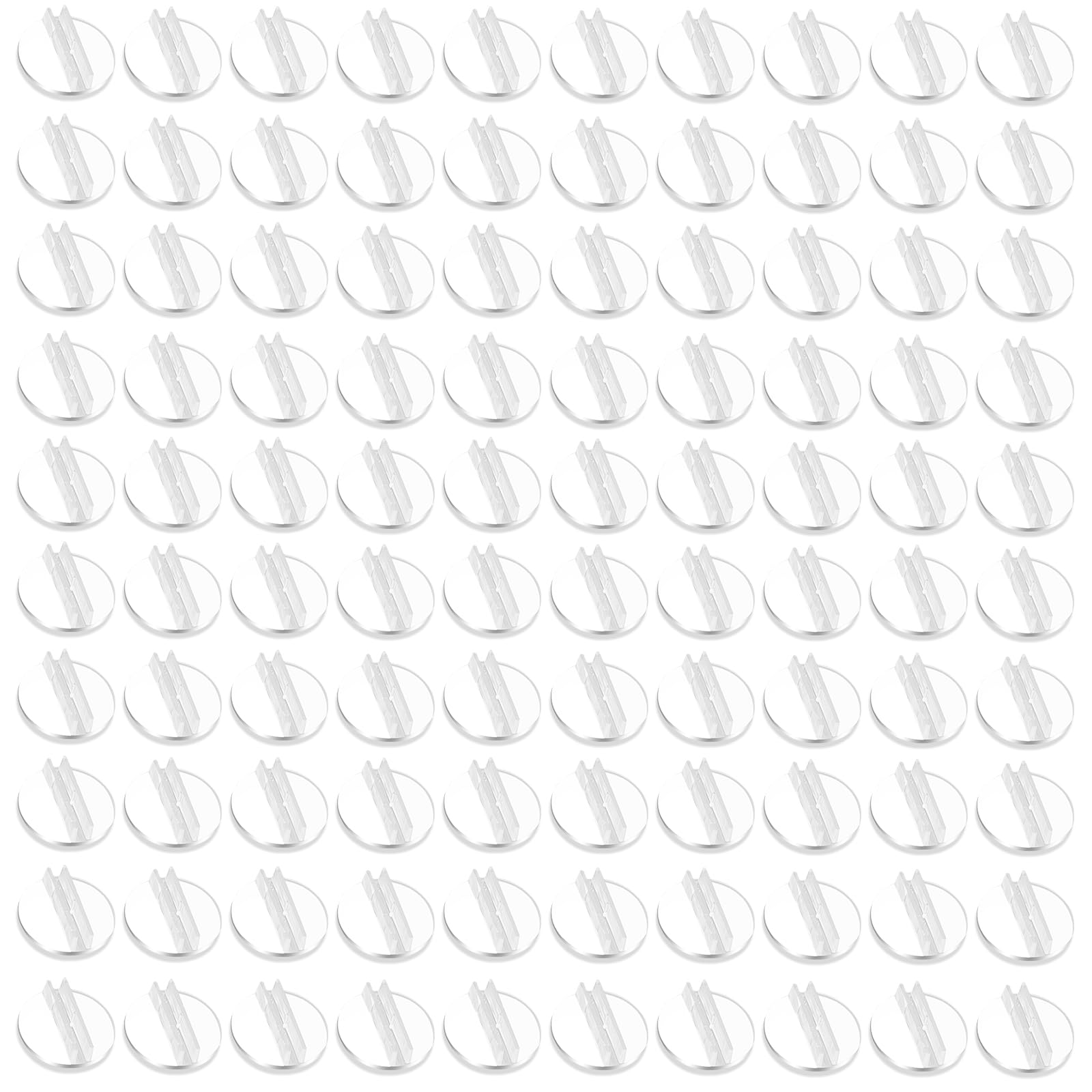 Woerma 100 Pcs Card Holder Translucent Plastic Card Stands Board Game Props Miniature Bases Plastic Paper Board Clips For Desk C