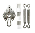 Coscool Shade Sail Hardware Kit For Sun Shade Sails Stainless Steel Installation Hardware Kit (5-Inch Triangular)