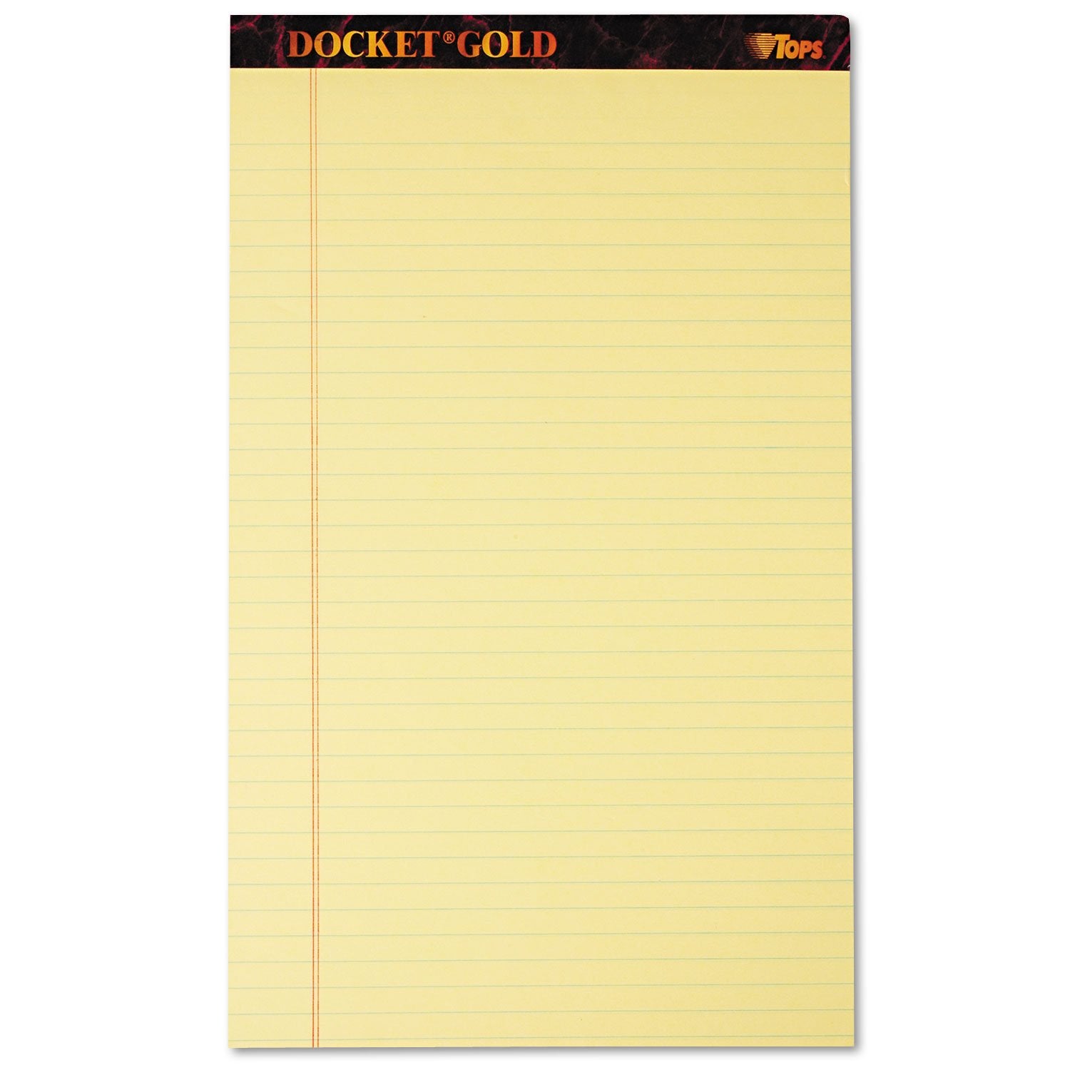 Top63980 - Tops Docket Gold Ruled Perforated Pad
