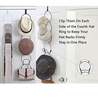 Linfidite 10 Pack Hat Rack Hanger Holder Organizer Closet Hanging Baseball Cap Display Storage Rack For Scarves Handbags Towels