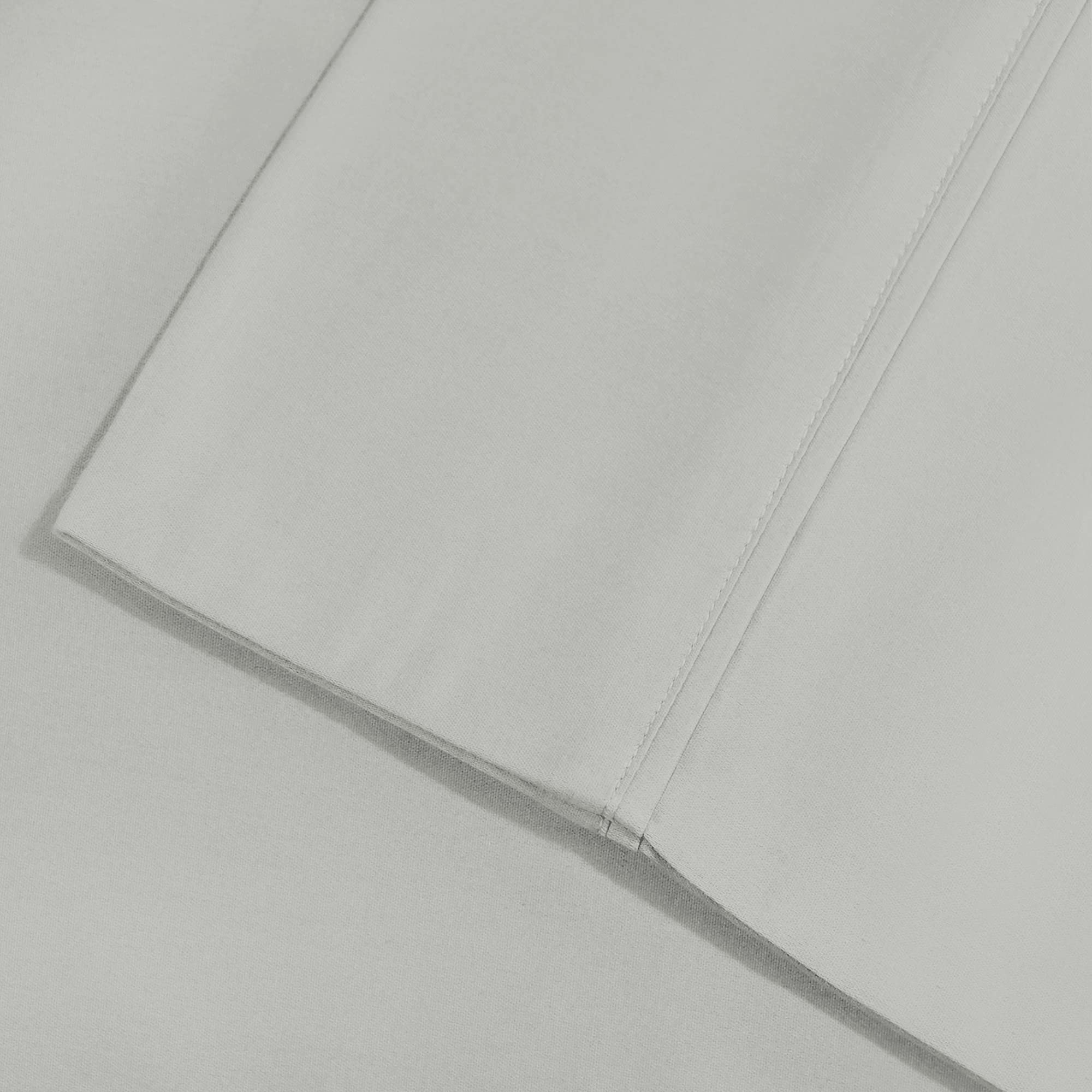 Superior Cotton Blend Bed Sheets, Solid Design, Elegant Sateen, House Basics, Set Includes 1 Flat Sheet, 1 Elastic Deep Pocket F