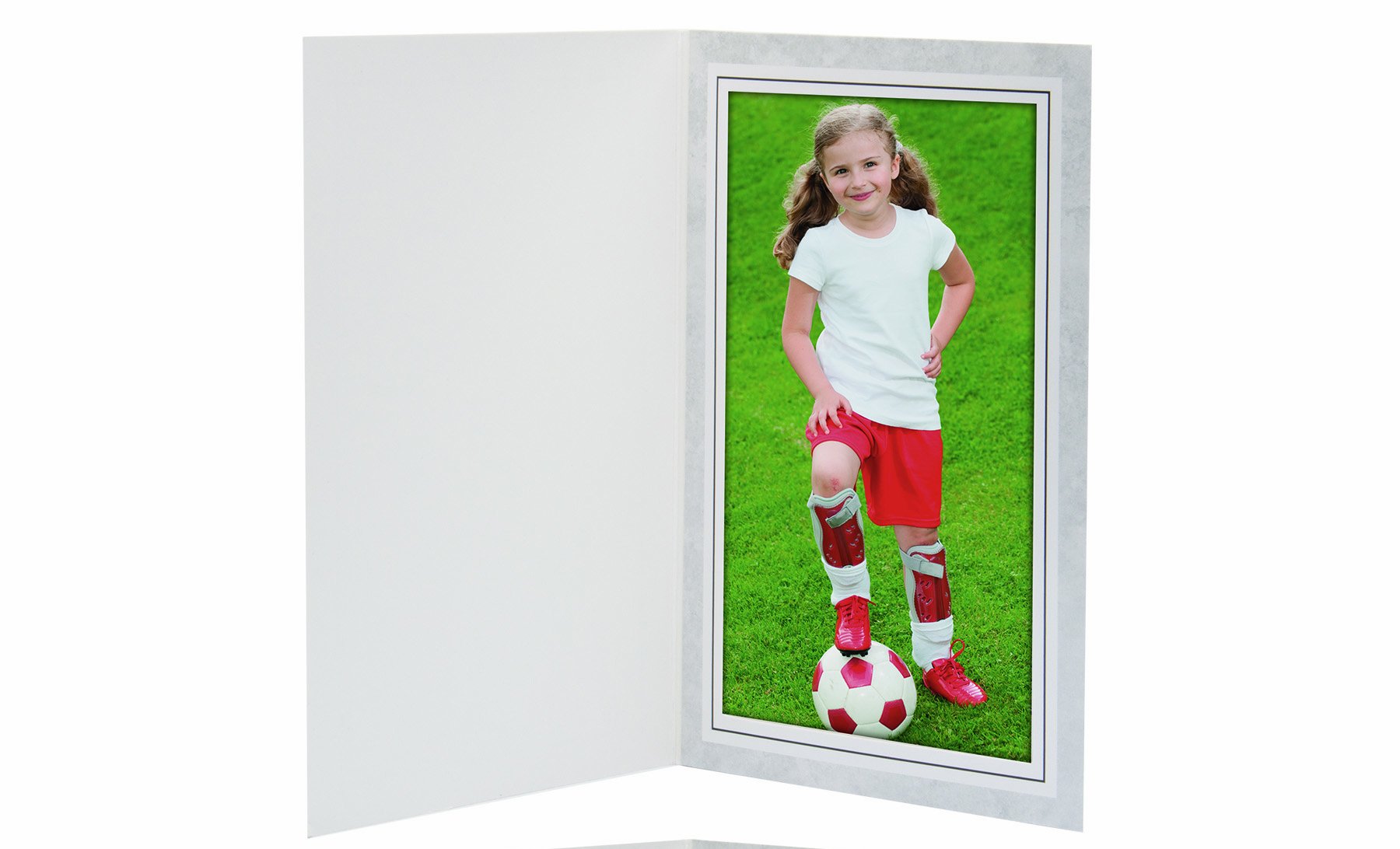 4 x 6 Traditional Gray Marble Photo Folders - Pack of 100