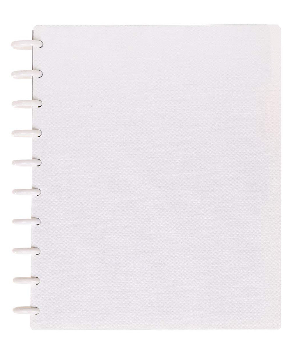 Talia Discbound Notebooks, Planner, Customizable, (White, Midsize (7.5In X 9.75In))