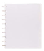 Talia Discbound Notebooks, Planner, Customizable, (White, Midsize (7.5In X 9.75In))