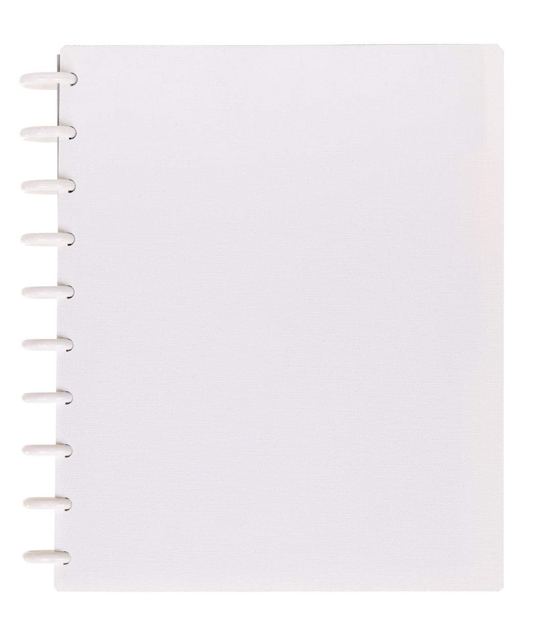 Talia Discbound Notebooks, Planner, Customizable, (White, Midsize (7.5In X 9.75In))