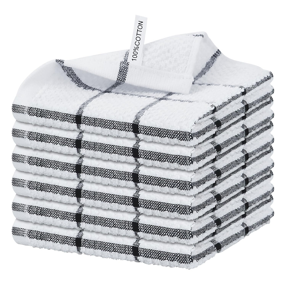 Nialnant 6 Pack Kitchen Dish Cloths, 100% Cotton Dish Towels For Kitchen, Quick Drying Dish Rags For Washing Dishes, Absorbent C