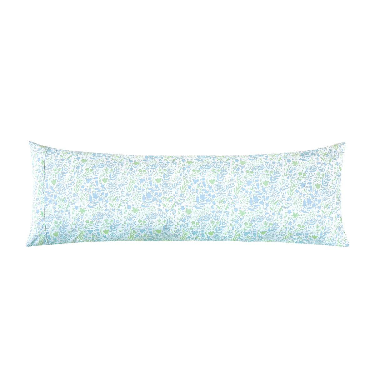 Elegant Comfort Ultra Soft 1-Piece Set Floral Print Pillowcases - 1500 Premium Hotel Quality Microfiber, Soft And Smooth Hidden Zipper Closure 1-Piece Pillow Covers - Body Pillowcase, Green Anita