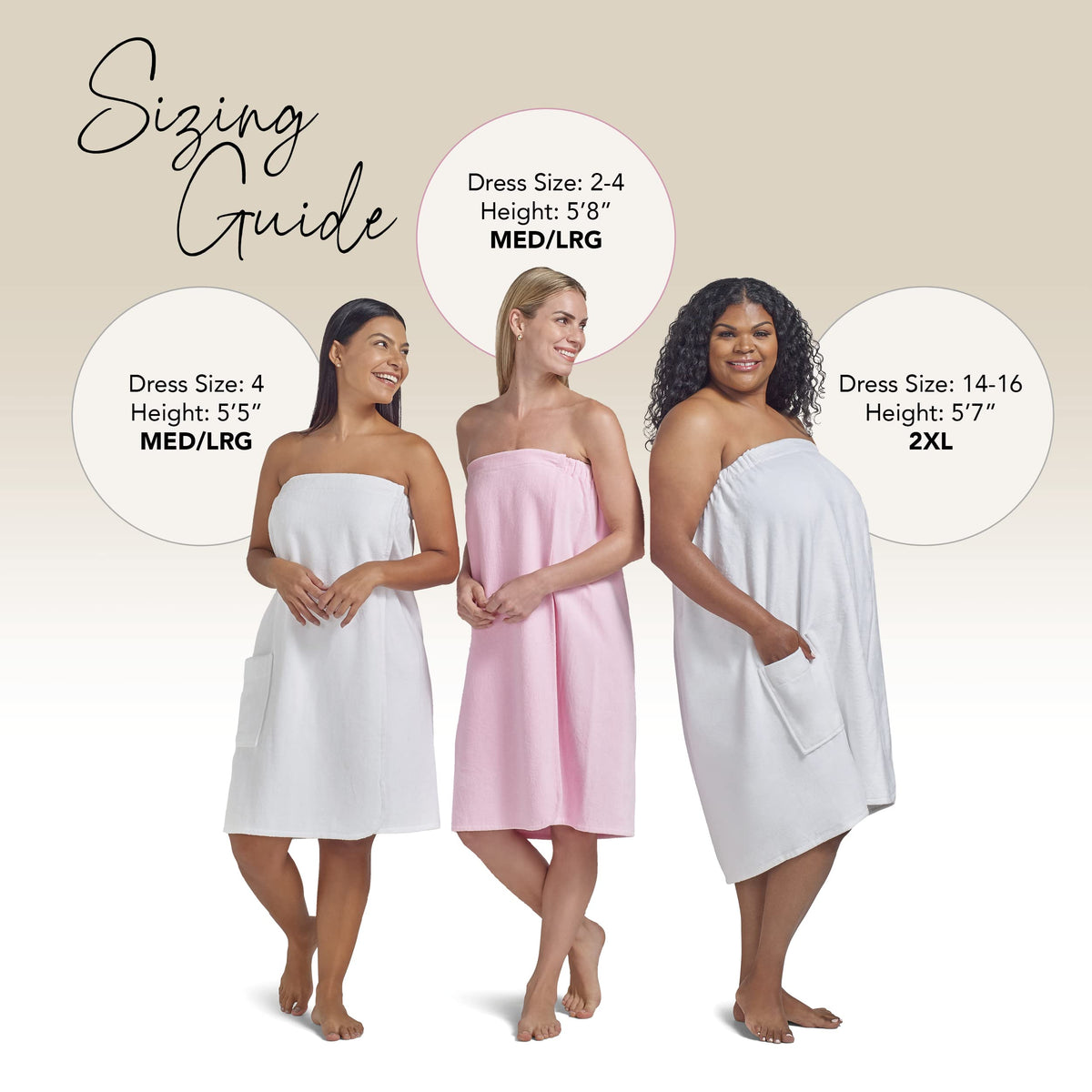 Boca Terry Womens Spa Wrap - 100% Cotton Spa, Shower, Bath And Gym Towel W Snaps, Towel Wrap For Women, Grey, 4Xl