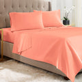 Empyrean California King Sheet Sets - 4 Pc Super Soft Cal King Bed Sheets - Double Brushed Microfiber Cal King Sheets - Hotel Lu
