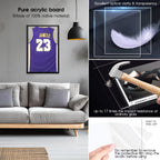 1Dot2 Shadow Box 20X30 Large Jersey Frame Display Case, Shadowbox Frames With Grade A Natural Pine Wood Acrylic For Football Bas