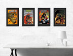 Memory Keeper Comic Book Frame, 8 Pack, Uv Protection,Black Mat, Fits Current Comics Up To 6 3/4'' X 10 1/4'', Wall Or Tabletop