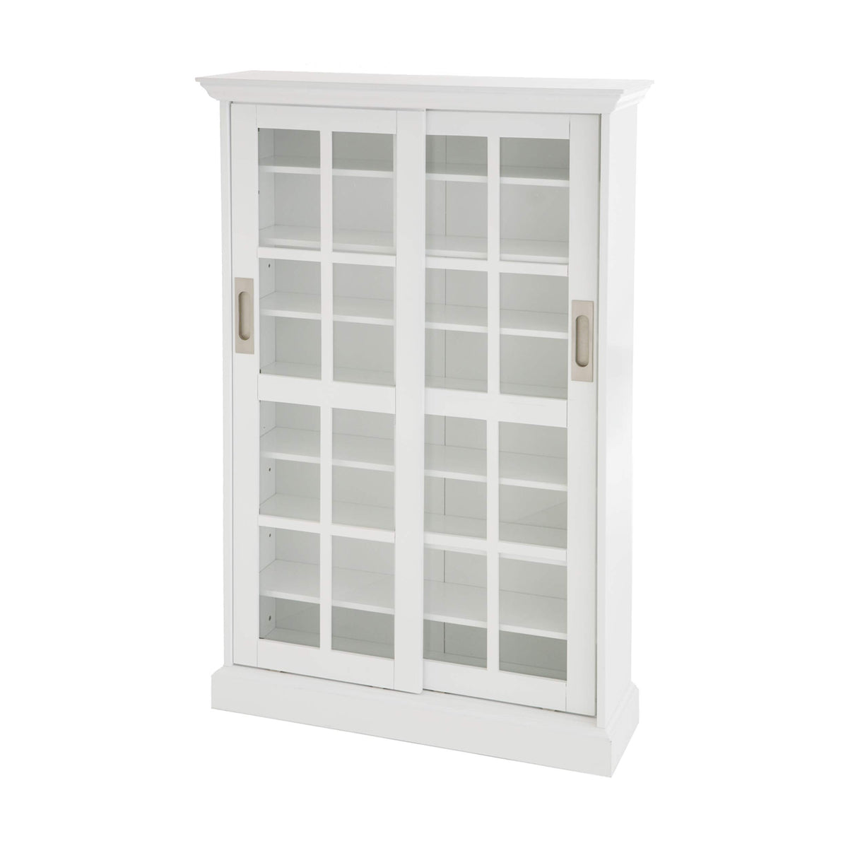 Furniture HotSpot Sliding Door Media Cabinet  White