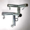 2Pcs 3/4' 3 Way Flat Corner Canopy Fitting Batting Cage Fitting (F3A) - Fits 3/4' Emt Pipe That Has An Outer Diameter Of 15/16