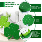 St. Patrick'S Day Table Wooden Signs 3 Pieces St. Patrick'S Table Decor Irish Themed Wooden Shamrock Decor Green Shamrock Blocks