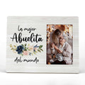 FONDCANYON La Mejor Abuelita Del Mundo Spanish Picture Photo Frame, Abuelita Grandmother Picture Frames,Abuelita Grandma Mothers