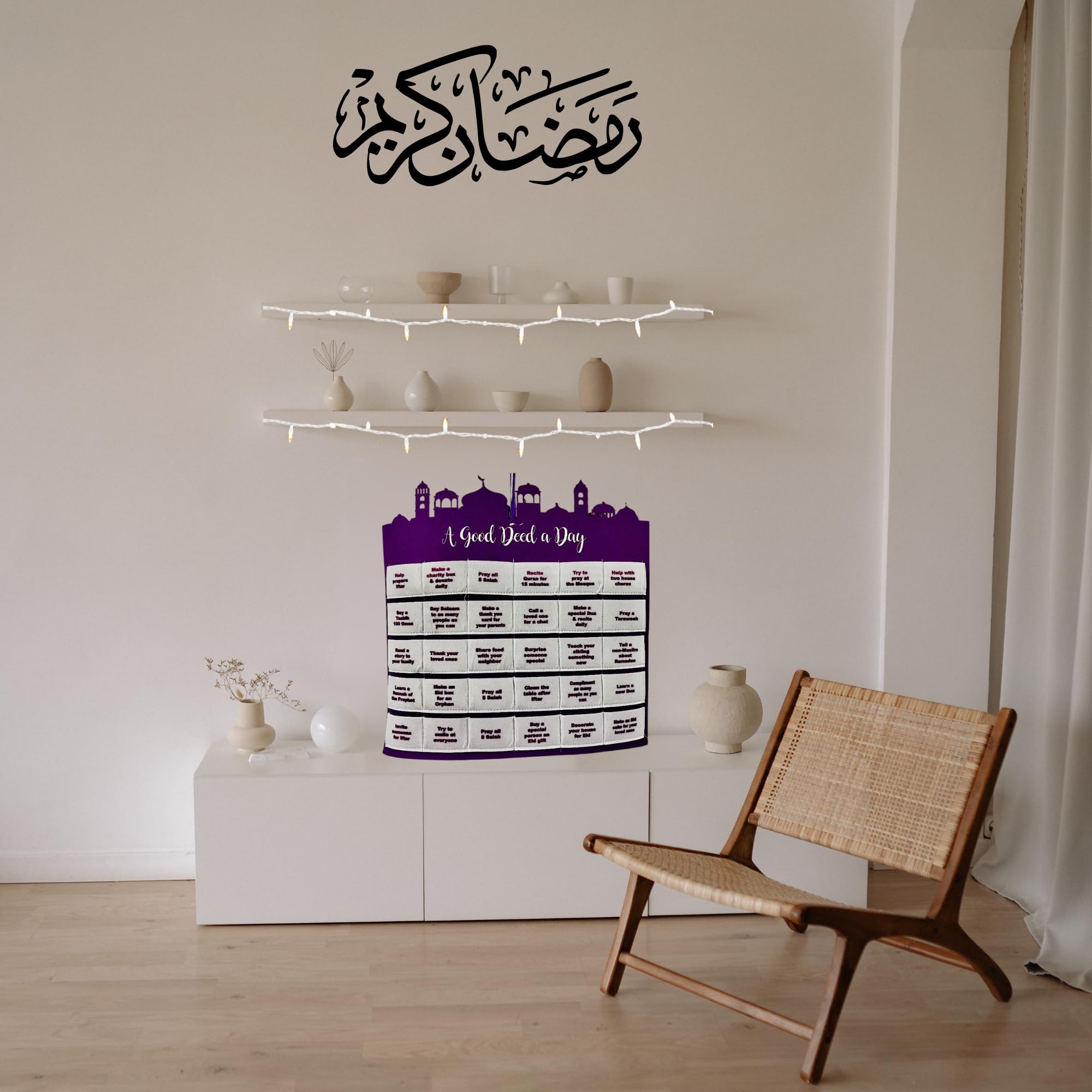 Eid Count Down Calendar Good Deed A Day Advent Calendar For Kids Islamic Festive Home D  Cor Eid Mubarak Advent Calendar + 10 Fr