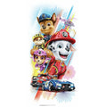 RoomMates RMK4846GM Paw Patrol Movie Peel and Stick Giant Wall Decals,Red, Orange, Yellow, Green, Blue, Purple, Pink, Brown